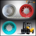 Two piece split forklift wheels come with complete assembly bolts, nuts